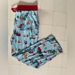Little Sleepies Men’s Disney Pixar Christmas Village Pajama Pants Size L